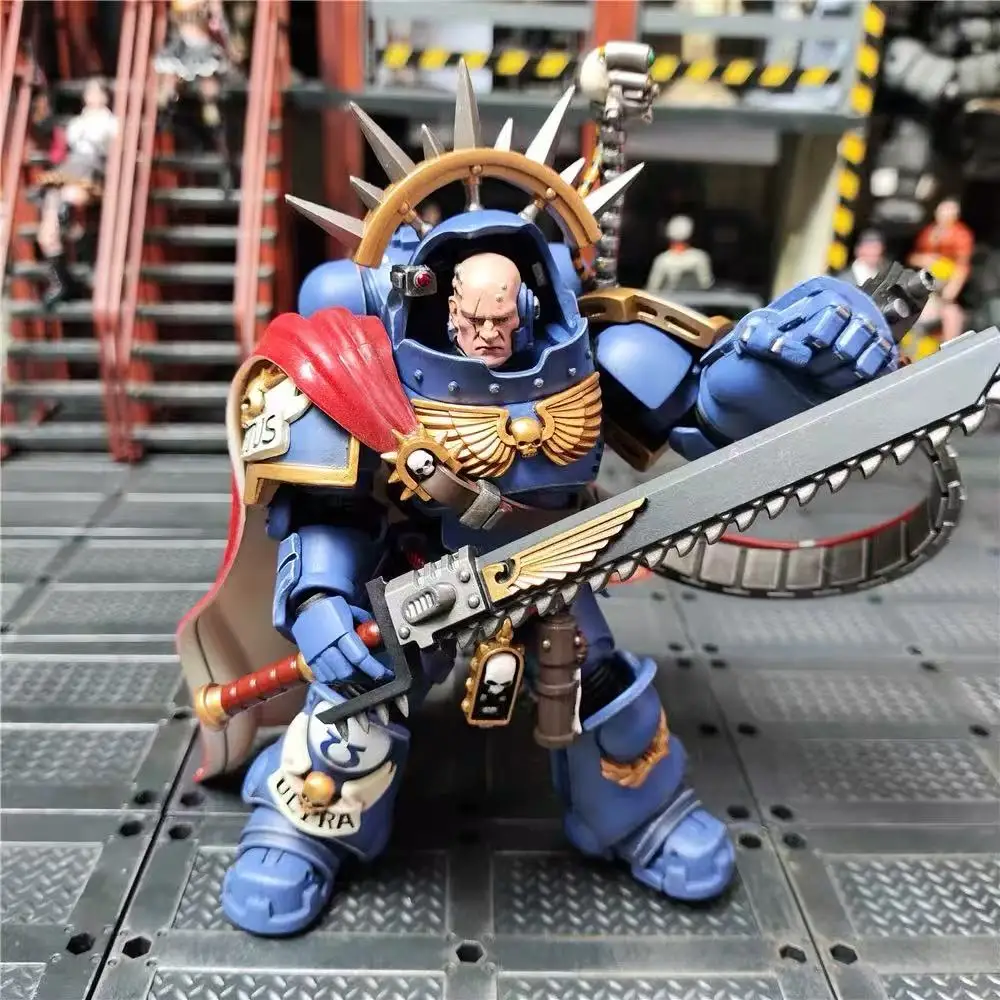 

【В наличии】JOYTOY Warhammer 40K Ultramarines Captain in Gravis Armour 1/1/8 Фигурка Игрушка