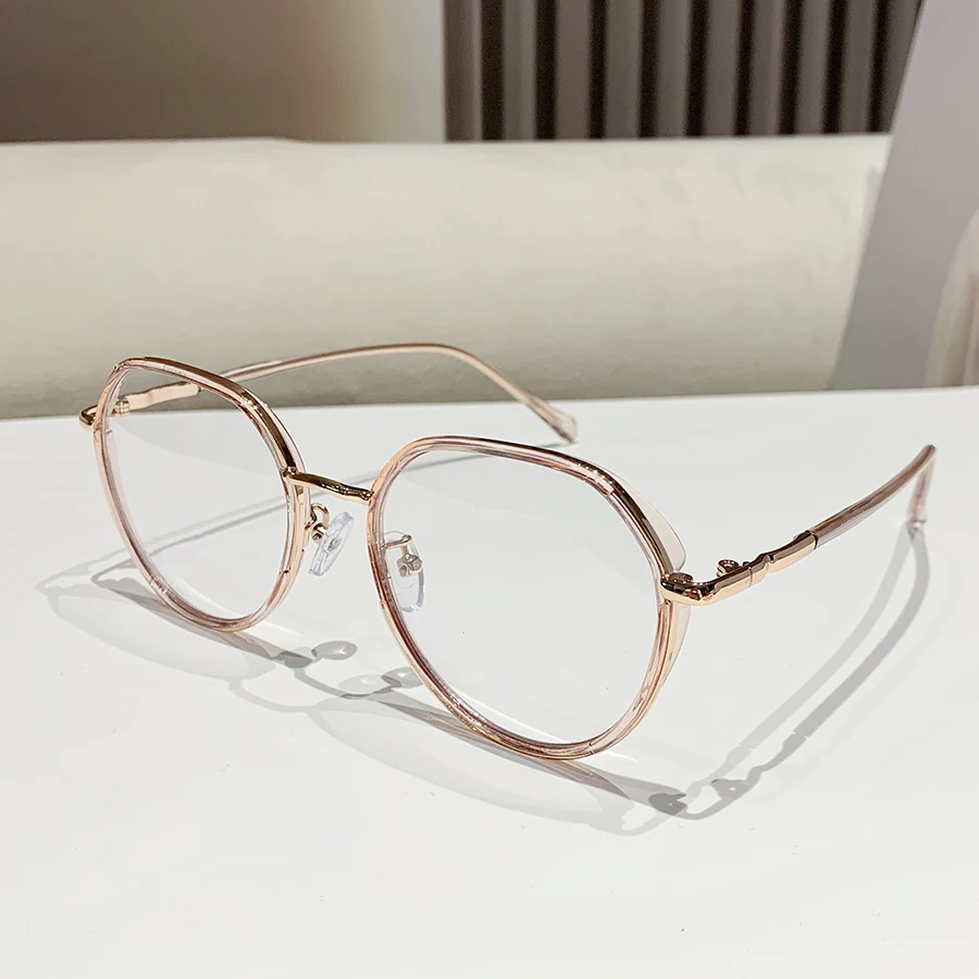 نظارات عصرية بإطار كبير متعددة الاستخدامات لتنحيف الوجه وعدسة مسطحة للجنسين مناسبة لجميع المواسم