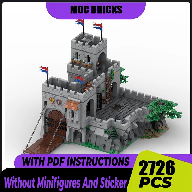 Medieval Castle Model Moc Building Blocks Knights Royal Citadel Model Technology Bricks DIY Assembly Toys Holiday Gifts