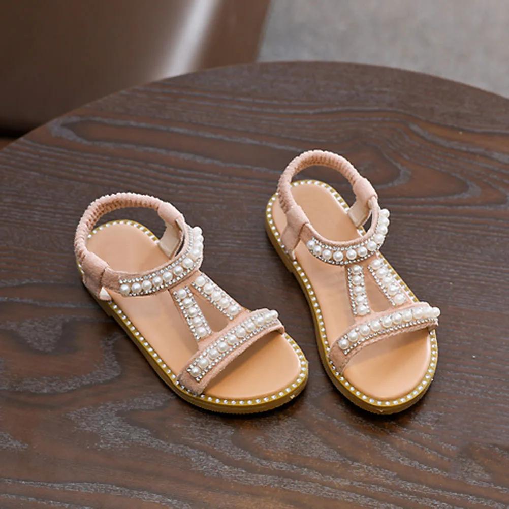 

Kids PU Sandals Breathable Girls Shoes Fashion Design for Festivals Daily Life Size 3 Pink Kids Sandals Girl Shoes