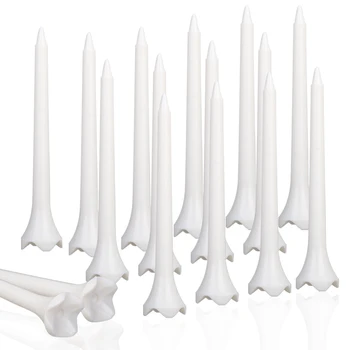 プロのティーシステムプラスチックゴルフTシャツ,ローレジスタンス,チップレス摩擦,golファーギフト,ホワイト,ピンク,83mm,長さ50個