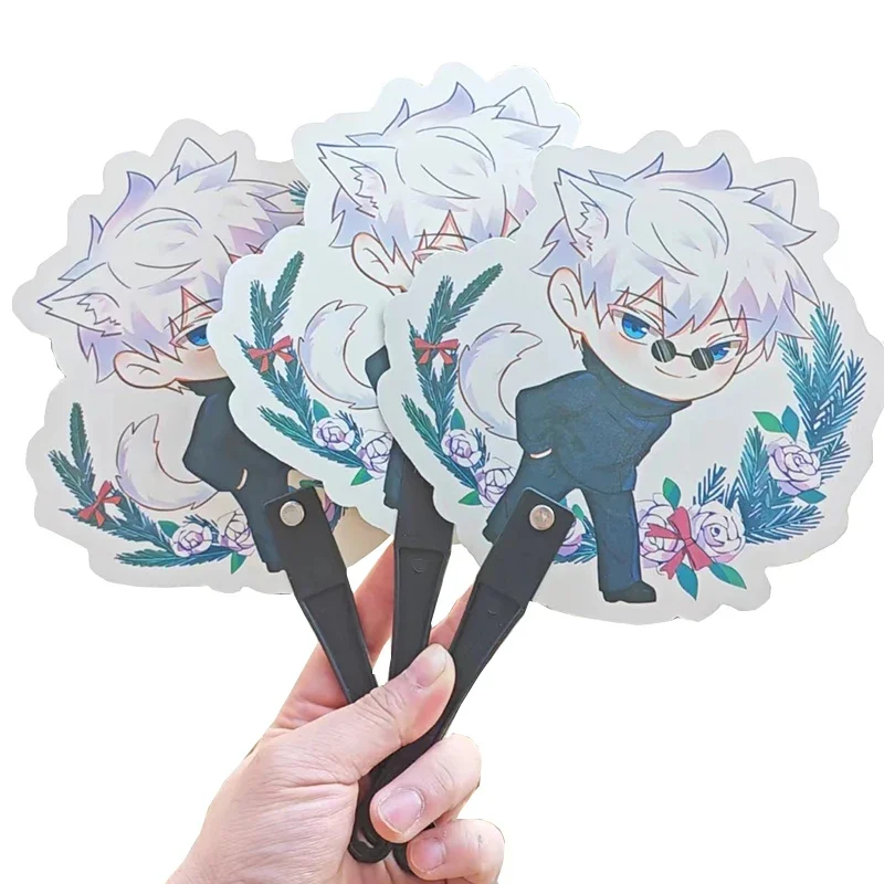 1Pcs Anime Cute Hand Fans Cartoon Summer PVC Mini Fan Disk Creative Party Gift Birthday Gift