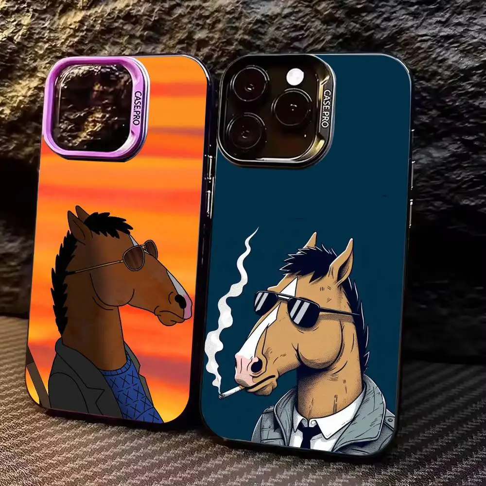 Self-Loathing  B-BoJacks Horsemans  Phone Case Gradient Silver Case For iPhone 17,16,15,14,12,13,11 Plus,Pro Max,XS