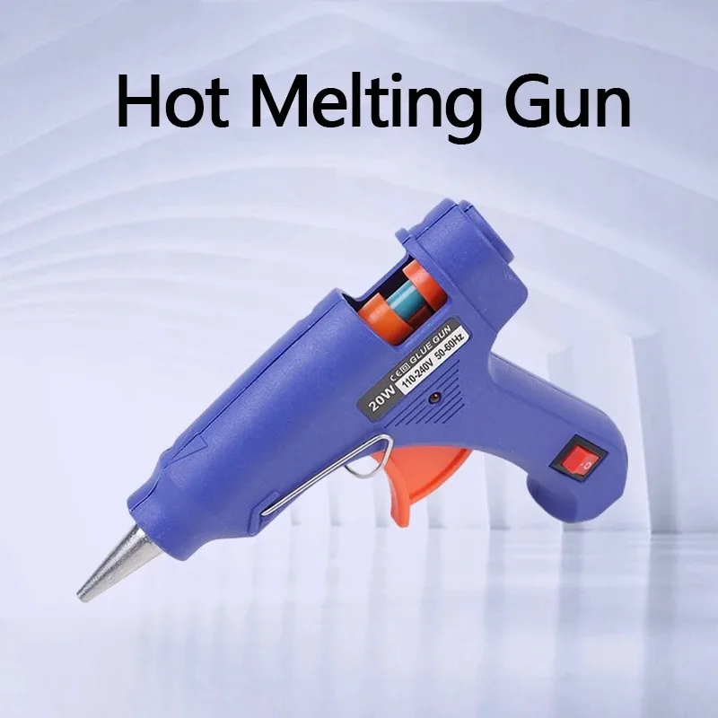 

Hot Melt Gun Handmade DIY Accessories Children's Hot Melt Seal Fire Glue 7 mm Caliber Household Hot Melt Gun 20W EU Plug