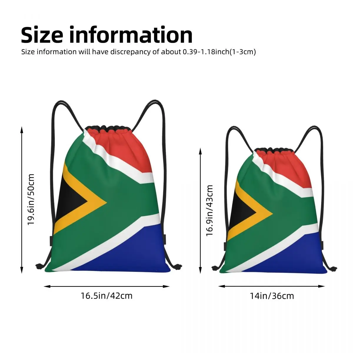 South Africa Flag African Rugby Springboks Sticker Duvet Bedspread Drawstring Bags Gym Bag Creative Field pack Lasting camps