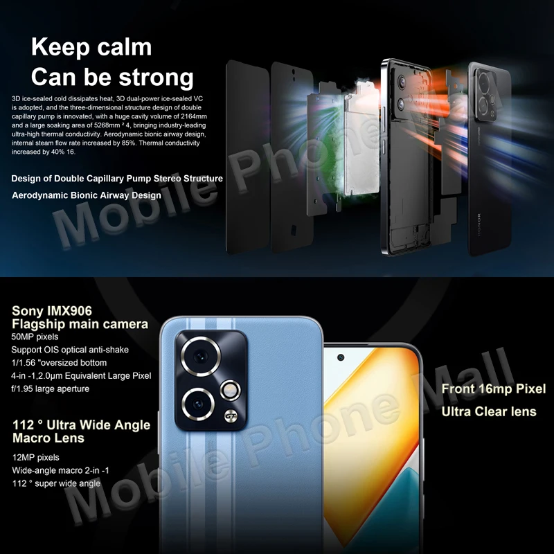 Imagem -06 - Honor 90 gt 5g Original 6.7 120hz Tela Amoled Snapdragon Gen Câmera 50mp Bateria 5000mah Nfc Google Play Smartphone