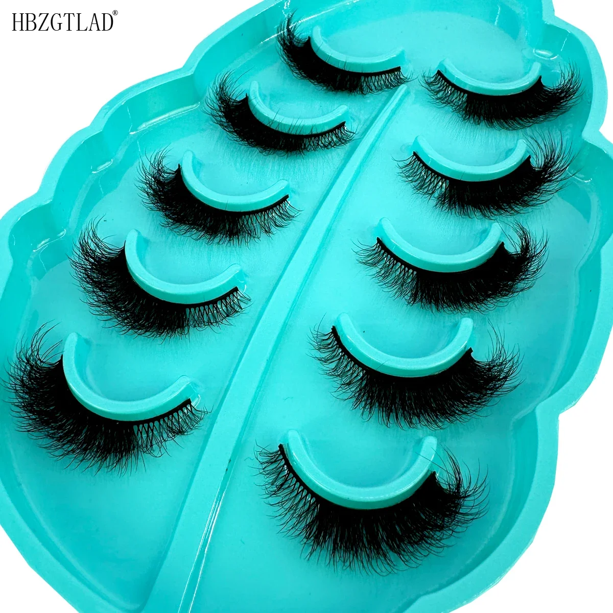 5pairs Mink Lashes Eyelashes Fluffy Natural Soft Cross False Eyelashes Eyelash Extension Volume 3D Mink Lashes Eyelashes Makeup