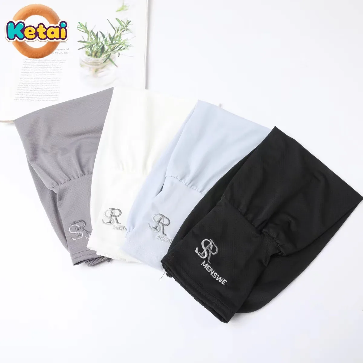 أكمام ثلجية صيفية واقية من الشمس للرجال والنساء، رفيعة، قابلة للتنفس، واقيات للذراع مقاومة للأشعة فوق البنفسجية، أكمام فضفاضة من الحرير الجليدي