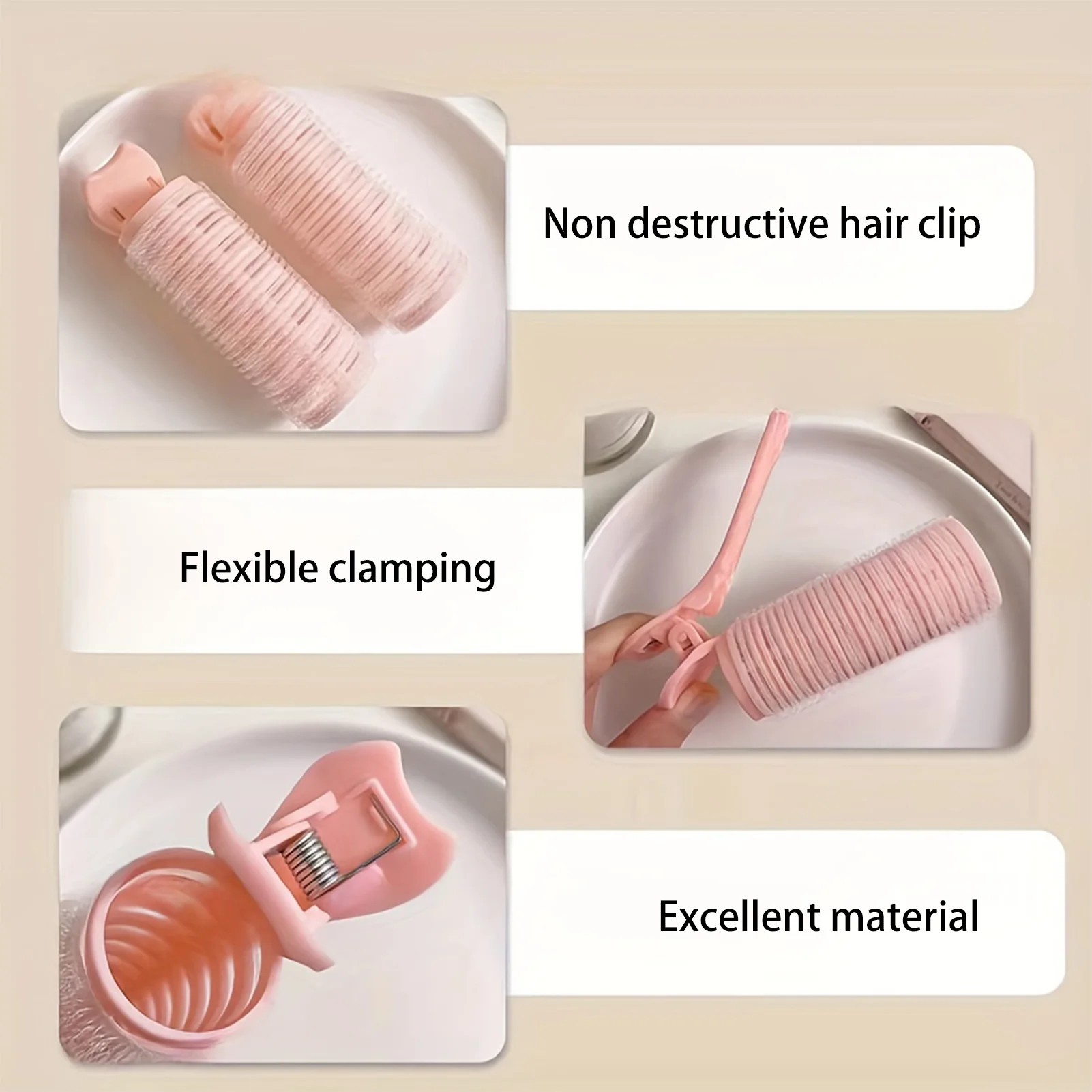 2pcs Natural Hair Root Fluffy Clips Curly Hair Rollers and Culers Bangs Hair Styling Clip Hairs Lazy Korean Styling Accessories