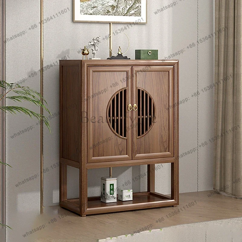 LJY Vintage Modern Living Room Cabinets Storage Elegant Luxury Glamour Display Cabinet Round Delicacy Cassettiera Home Furniture
