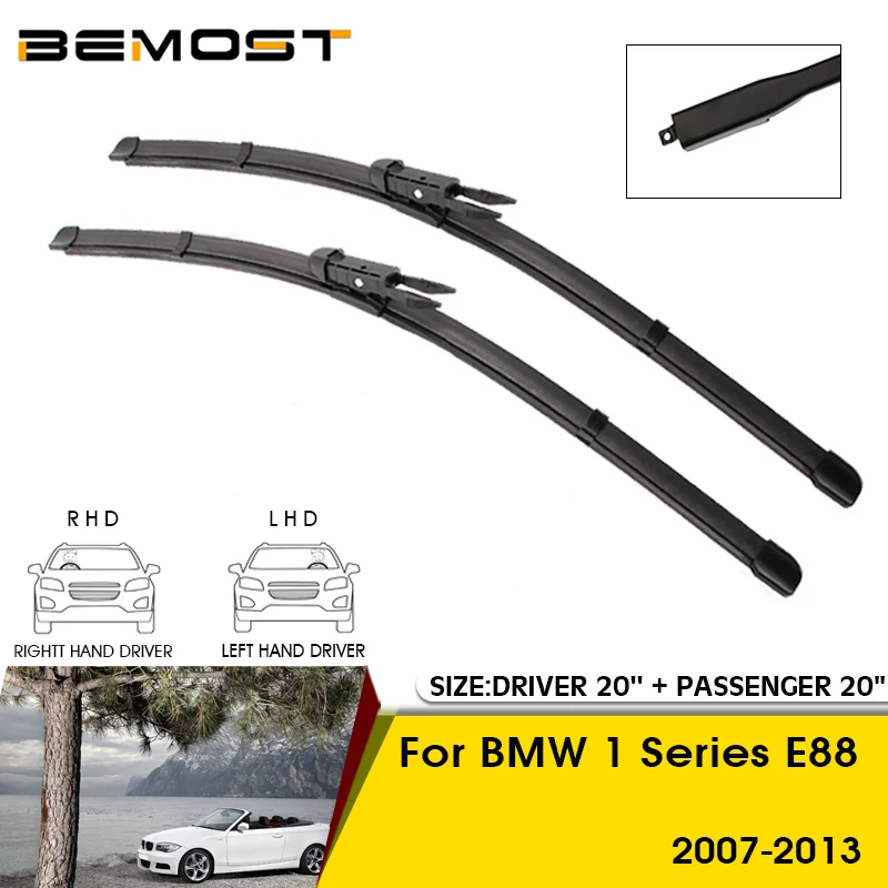 

Car Wiper Blades For BMW 1 Series E88 2007-2013 Windshield Windscreen Front Window Blades 20"+20" Car Accessories