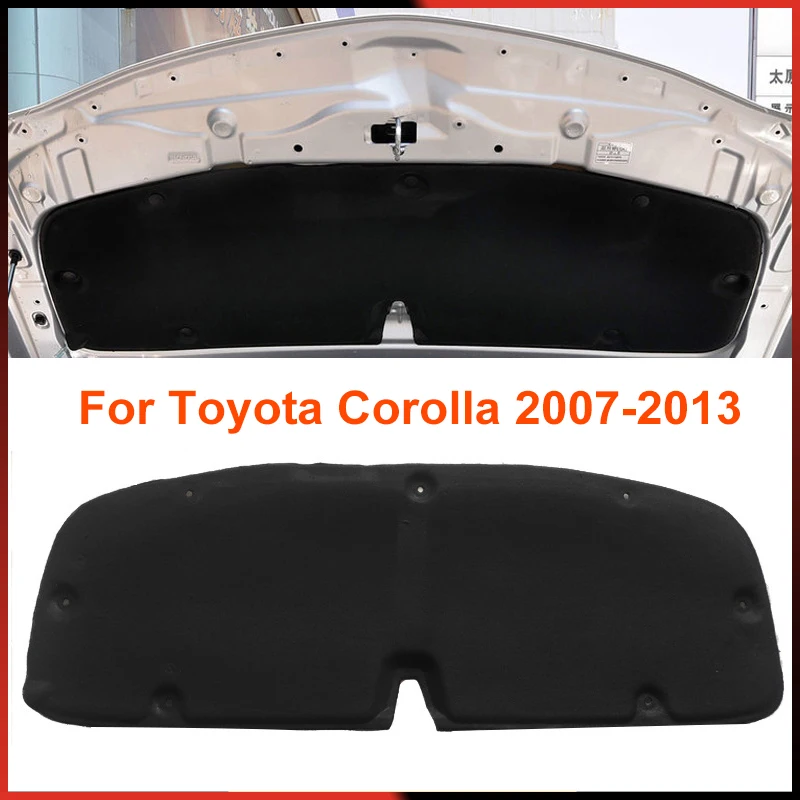 2007-2013 Soundproof Insulation Cotton Pad for Toyota Corolla 2007 2008 2009 2010 2011 2012 2013 Accessories Engine Heat Sound