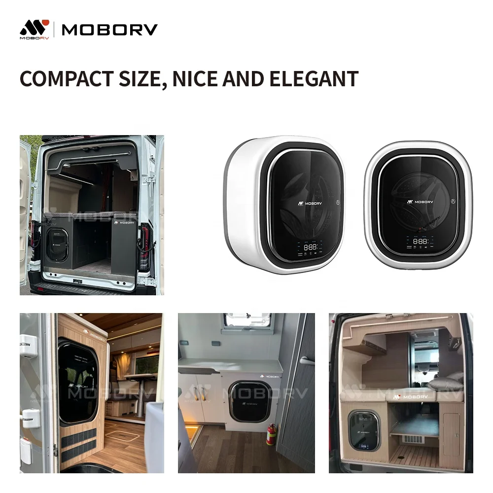MOBORV Washing Machine Dryer Combo Motorhome Part Accessory Recreational Vehicle Caravan Camping Conversion Kit  RV Appliance