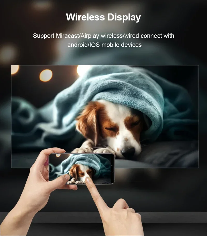 انخفاض الشحن P40 المحمول 5000 لومينز الأصلي 1080P LCD LED كامل HD واي فاي فيلم السينما المنزلية جهاز عرض صغير محمول