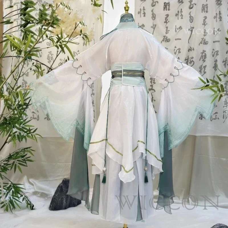 Tian Guan Ci Fu Anime Heaven Official's Blessing Cosplay Kostuum Kleding Pruik Schoenen Fan Uniform Cosplay Shi Qingxuan Hanfu Set