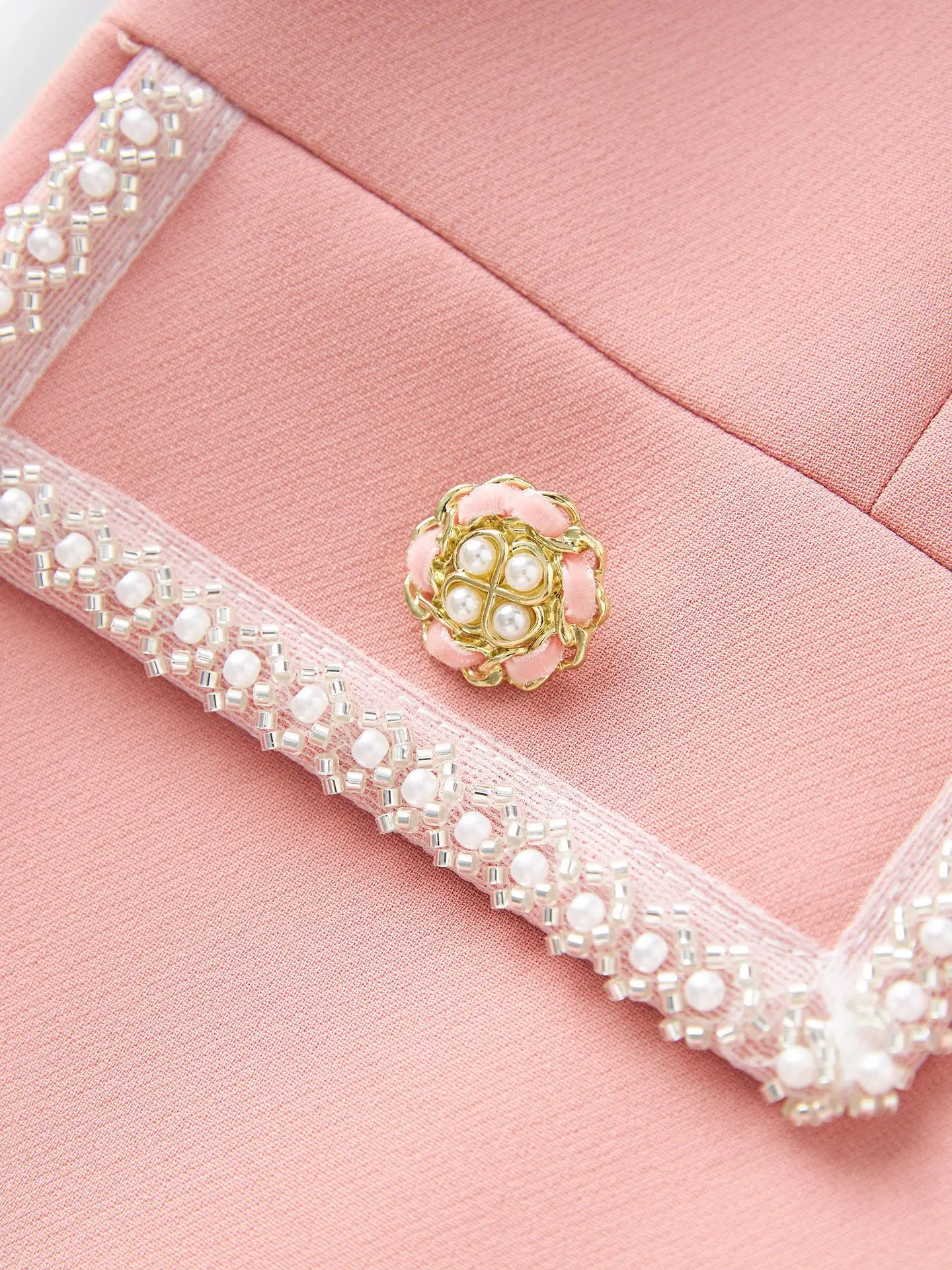 Zjyt nova moda beading midi vestidos para as mulheres outono 2025 designer manga longa sólido rosa aline casual vestido de festa