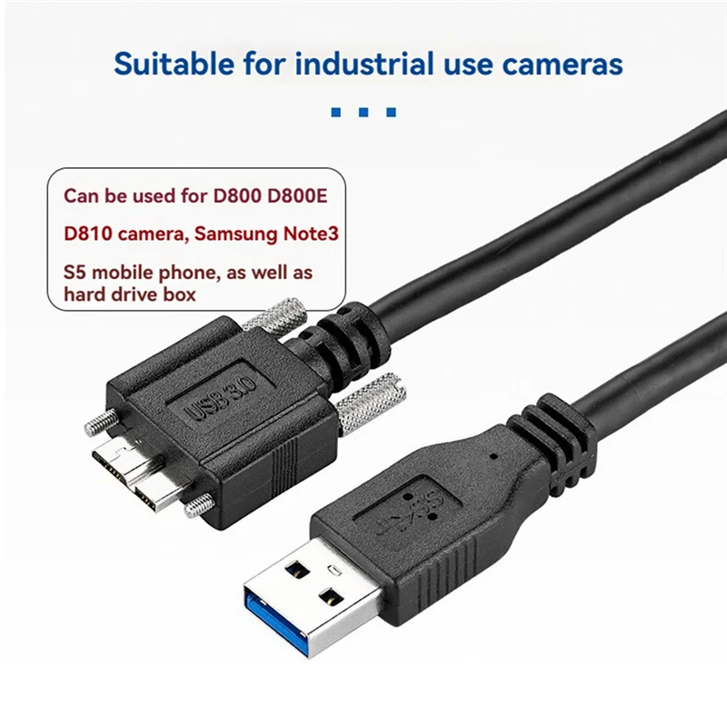 USB3.0 To Micro-B Cable Micro-B Camera Extension Cable USB 3.0 A Type Male To Micro B Male Extension 1.5M Micro B USB 3.0 Cable