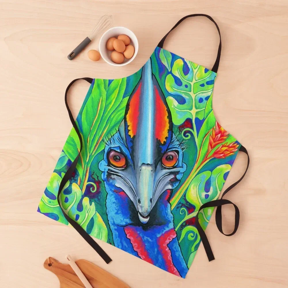 Cassowary Curious Apron Sexy Korean bib Apron