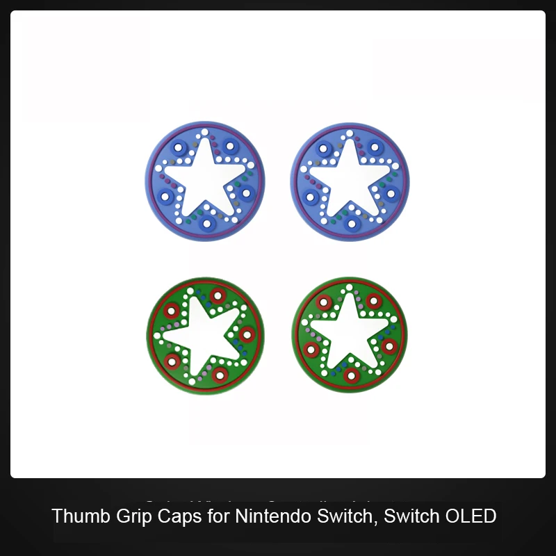 Analógico Polegar Stick Grip Caps, Joystick Capa Protetora Acessórios, Compatível com Nintendo Switch OLED, Lite, 10pcs