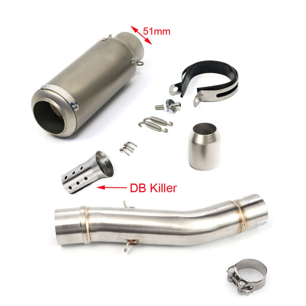 Komplettes Auspuffsystem Monster 797 2017-2020 Motorrad-Auspuff Mittelrohr Schalldämpfer für Ducati Scrambler 800 2015-2020