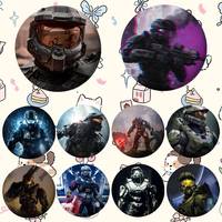 Cool-t-Haloes Badges Tinplate Soft Button Pin Brooch Metal Badge Custom Jewelry Accessories Hat Bag Lapel