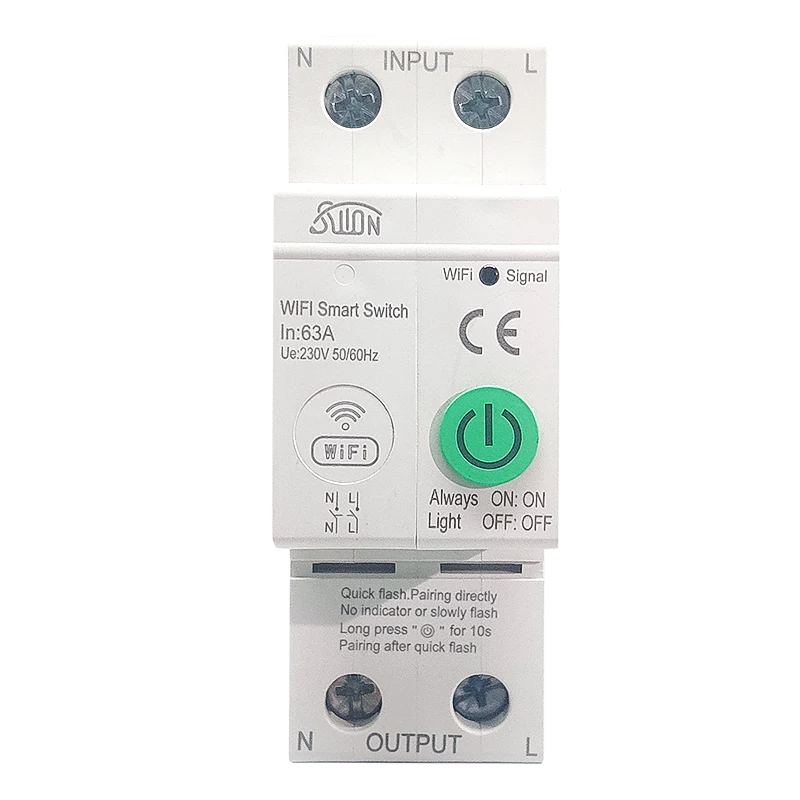 2P wifi Breaker Smart Timer Switch telecomando Wireless di tuya Smart life app con Alexa Google 33 piedi Alice per Smart home