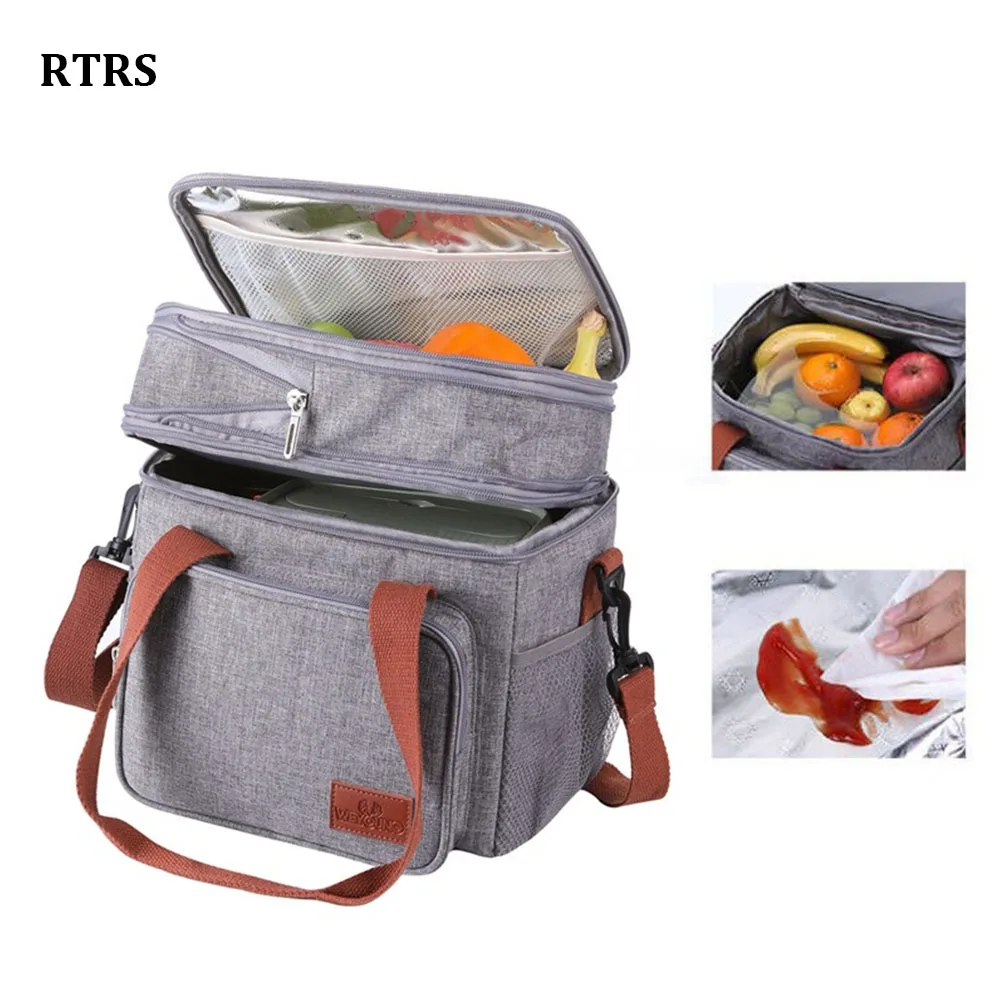 

14LOurdoor Camping Portable Thermal Bag Large Capacity Cooler Shoulder Bag Nauture Hike Lunch Ice Picnic Box Waterproof Tote Bag