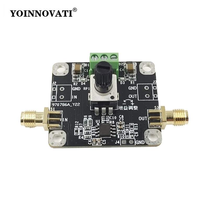 OPA847 High-Speed Low-Noise Wideband Amplifier Module, 3.9 GHz BW, for Pulse Amplification with Adjustable Gain