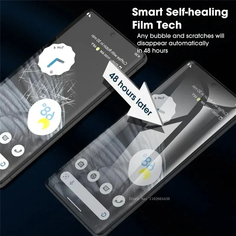 5PCS Screen Protector for Google Pixel 9 8 Pro XL 7 6 Clear Hydrogel Film for Google Pixel 8 7 6 Pro 8A 7A 6A Protection Film