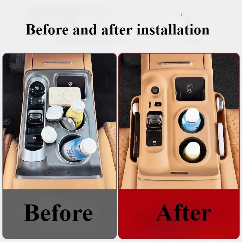 For GAC Trumpchi E8 Central Control Gear Silicone Protective Pad Storage Box Supplies Modified Full Car Interior Accessories