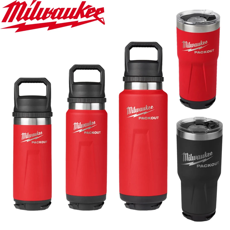 Milwaukee PACKOUT Series Insulated Cup Heat Cold Retention Water Cup Long Durability 48-22-8382 48-22-8396 48-22-8392 48-22-8393