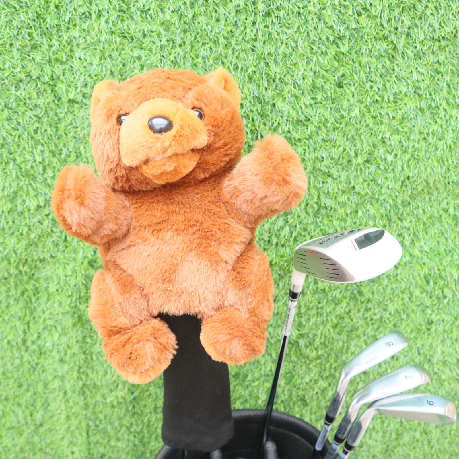 1Pc Golf Club Head Cover Cute Plush Animal Golf Club Cover Driver Headcover