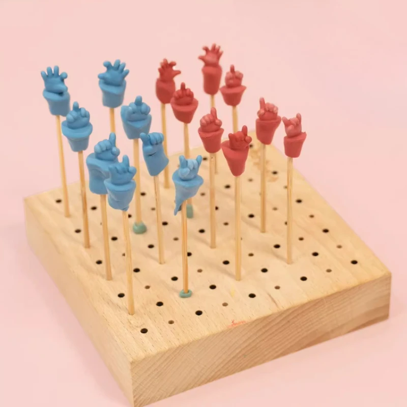 Pottery Hand Molds DIY Ultra-light Clay Stone Plastic Clay Make Small Statue Gesture Accessories High-transparency Silicone Mold