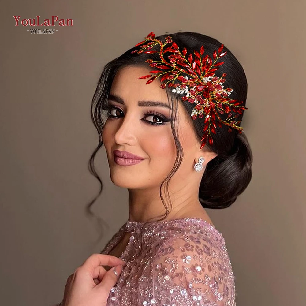 

TOPQUEEN Bridal Headpiece Wedding Hair Accessories Beads Headdress for Woman Rhinestones Bridesmaid Headband Hair Jewelry HP277