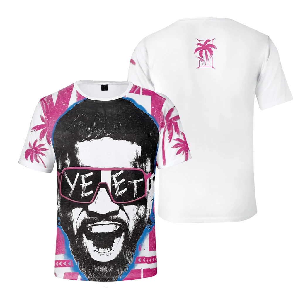 Men's T-shirt 3D Musician Music Print Short Sleeve T-shirt Daily Wear Trendy Hip-hop Print Fashion Casual Round Neck T-shirt