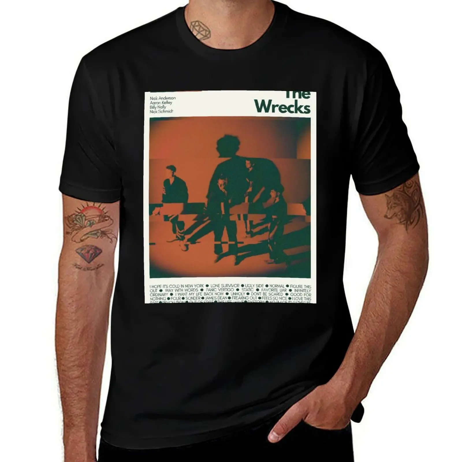 The Wrecks Mid Century Modern Poster Print T-Shirt Soft Cotton Print T-Shirt