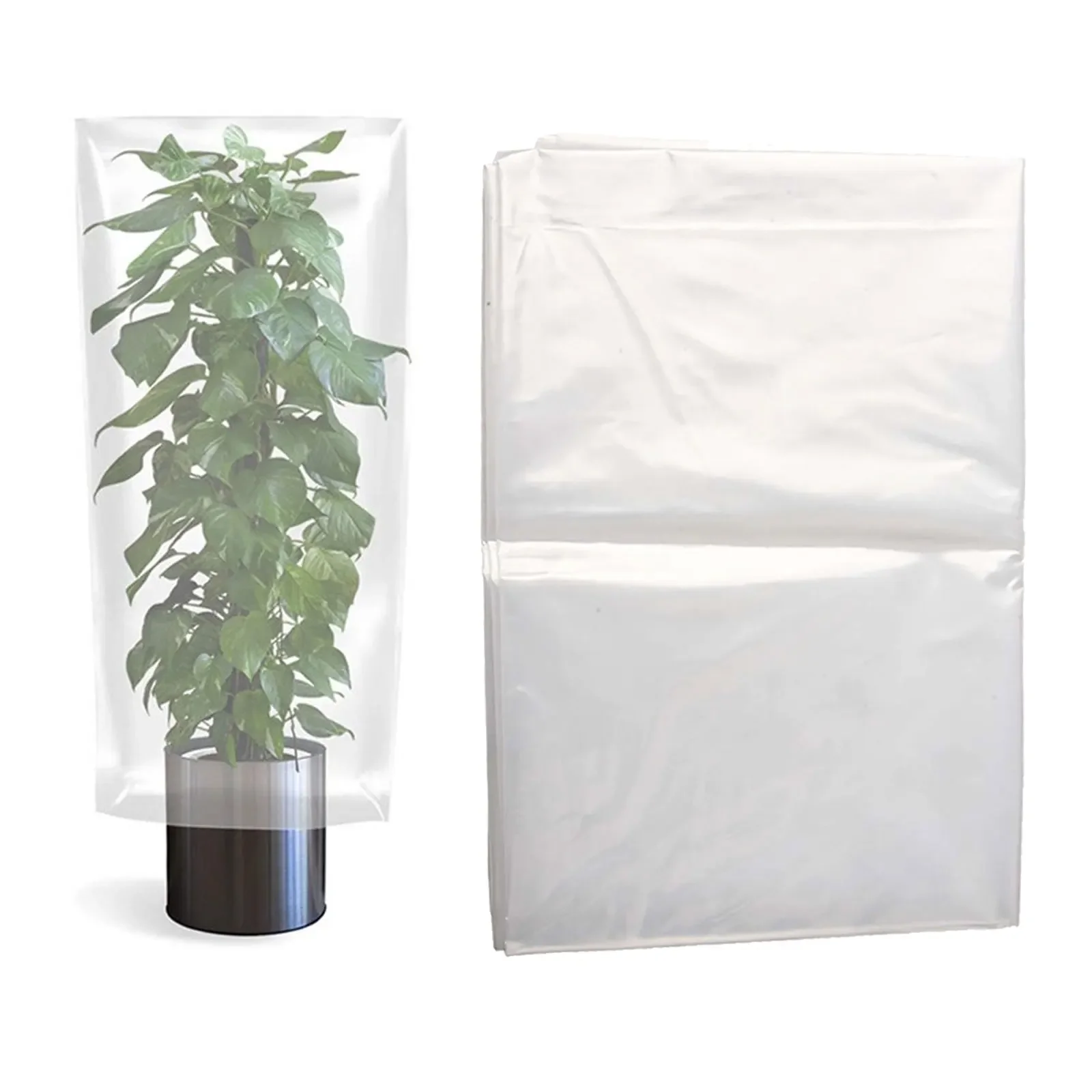 Sleek design of transparent coldproof plastic ensures maximum visibility while protecting your plants from frost