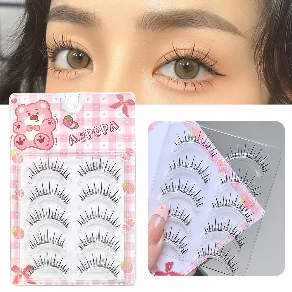 Extension de faux cils, bandes invisibles naturelles, cosmétiques de beauté, outils de maquillage réutilisables, grappes de cils