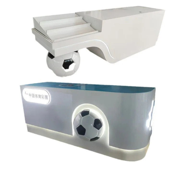 Custom. Customized Sports Color Theme Store Sales Cabinet Welfare Lottery Table Glass Open Cabinet Scratch-off Display Cabinet