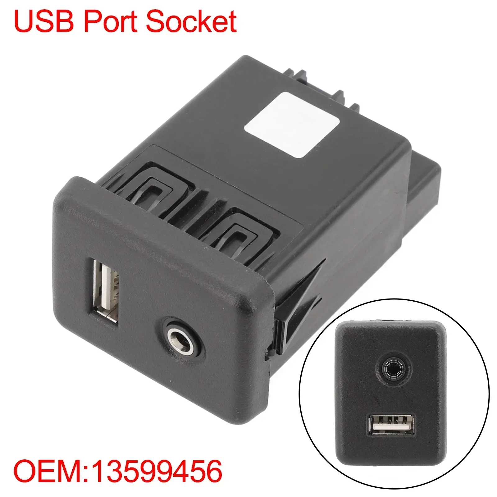 For Opel Audio Auxiliary AUX Charging Port Module Socket 13599456 Usb Charger Plug For GMC For Chevrolet For Vauxhall