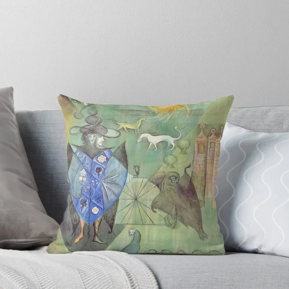 leonora carrington artwork Throw Pillow Cushions For Decorative Sofa Christmas Pillow Covers pillow cover christmas