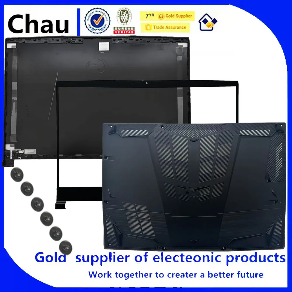 New For Chau Bravo 15 MS-16WK Laptop LCD Back Cover /Front Bezel cover /Bottom Base Cover Lower Case 3076WKA212 3076R1B2112