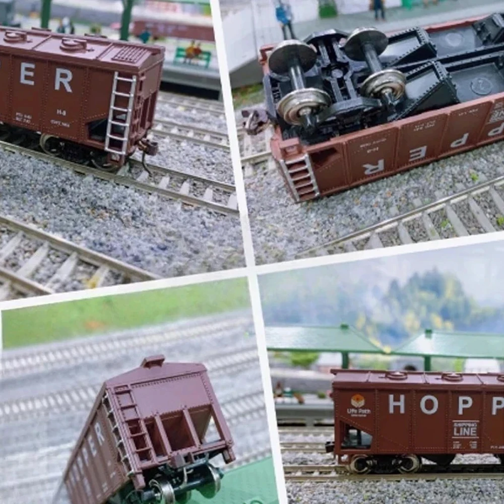 HO Scale 1/87 ของเล่นรถไฟ 95019 Cargo คอนเทนเนอร์ขนส่ง Flatbed Track ชุดรถไฟชุดบรรจุอย่างสวยงามของเล่นเด็กของขวัญ