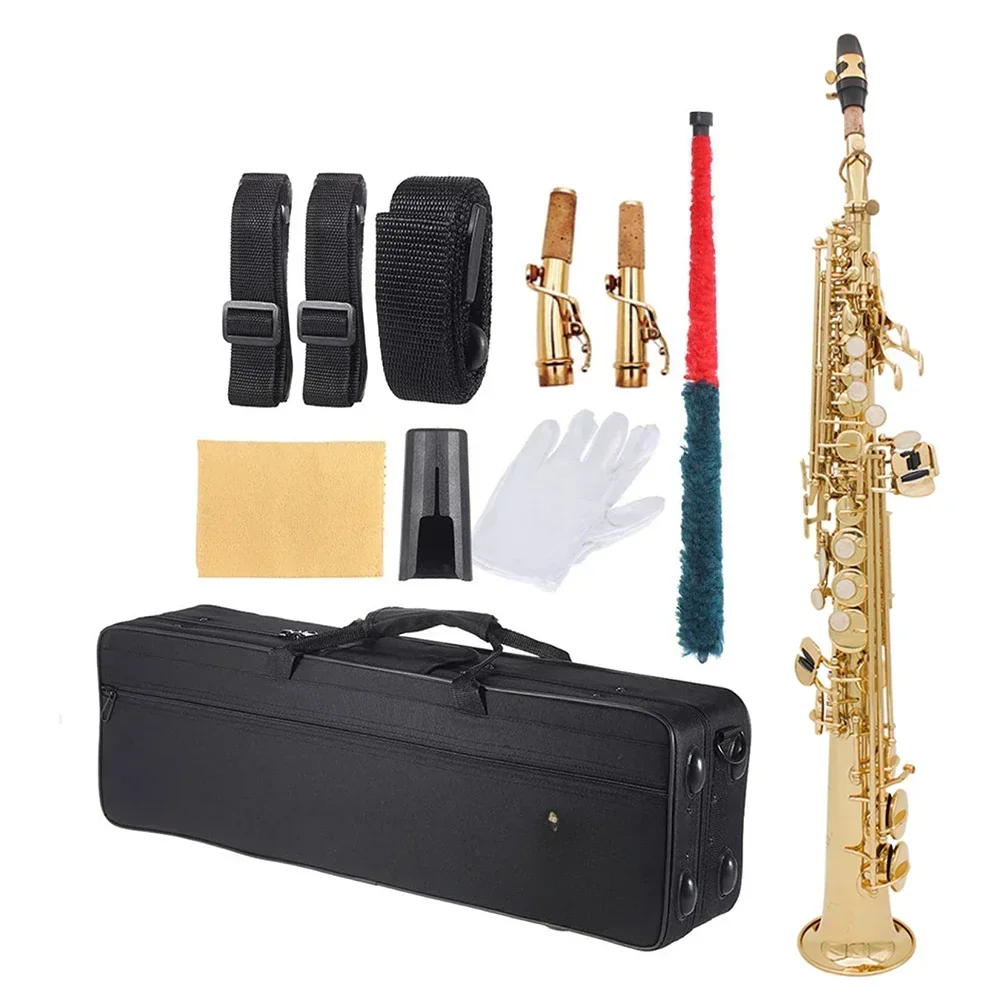 Wholesale  Soprano Sax Ophone Bb B Flat Woodwind Instrument Shell Key Carve Pattern