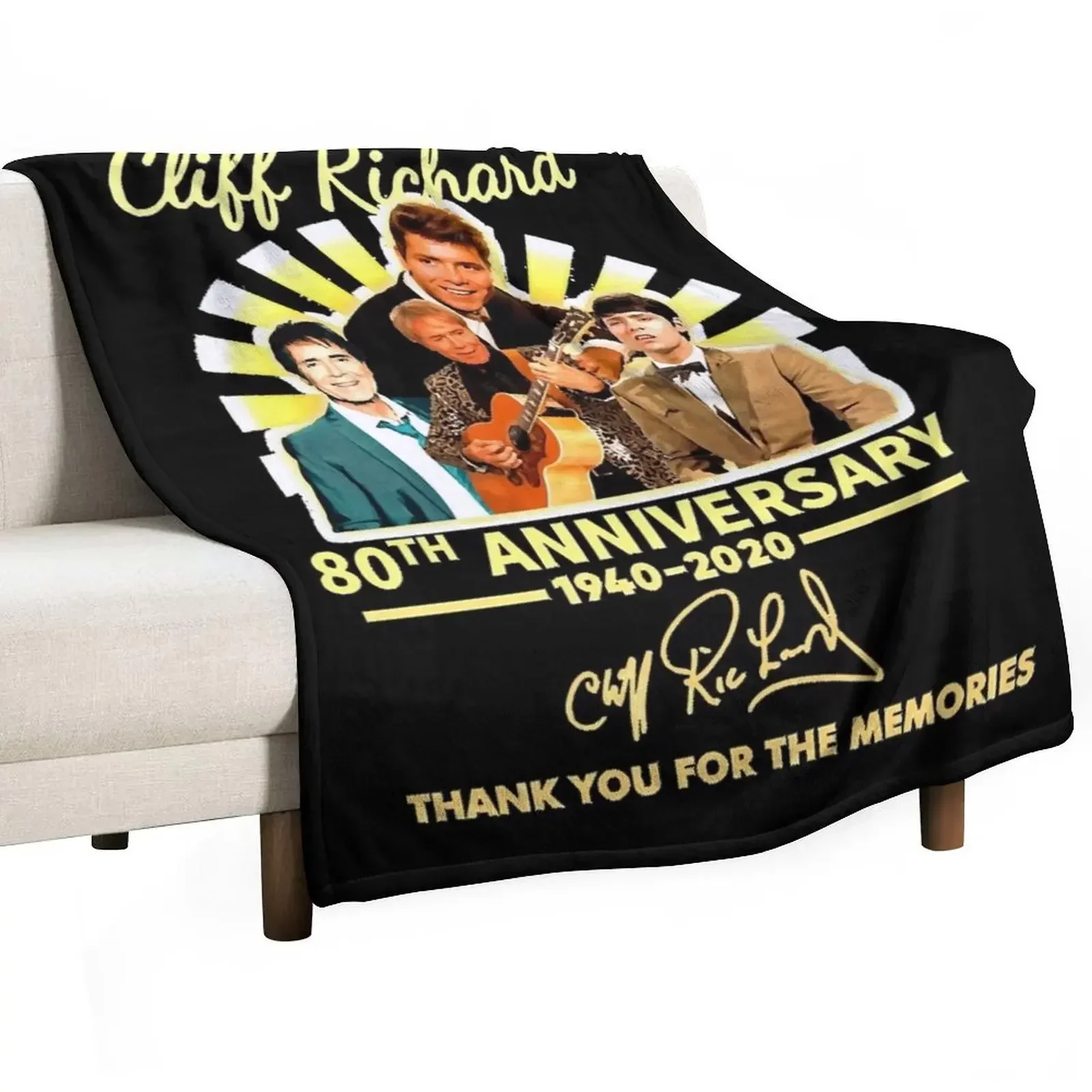 

Gifts Idea Cliff Ríchárd Signature For The Memories Gifts Best Men Classic Essential Throw Blanket christmas gifts Blankets