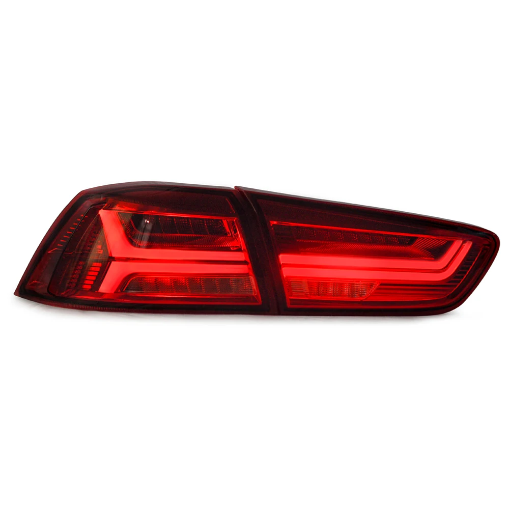 A Pair Car Tail Light Assembly For Mitsubshi Lancer/EVO 2008-2017 LED Taillihgt Brake Light With Turning Signal Lightcustom