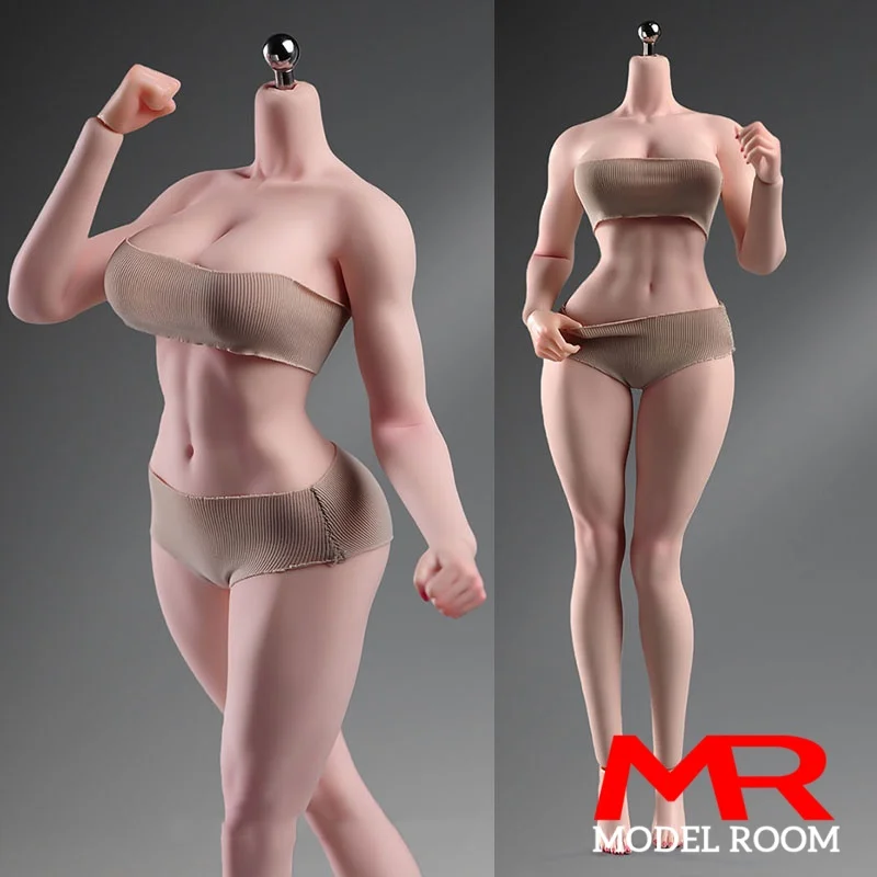 

ANT T307 масштаб 1/6, женское спортивное бесшовное тело, 12 дюймов, солдатский макияж, большая грудь, экшн-фигурка, бледное загар, обычная гибкая кукла