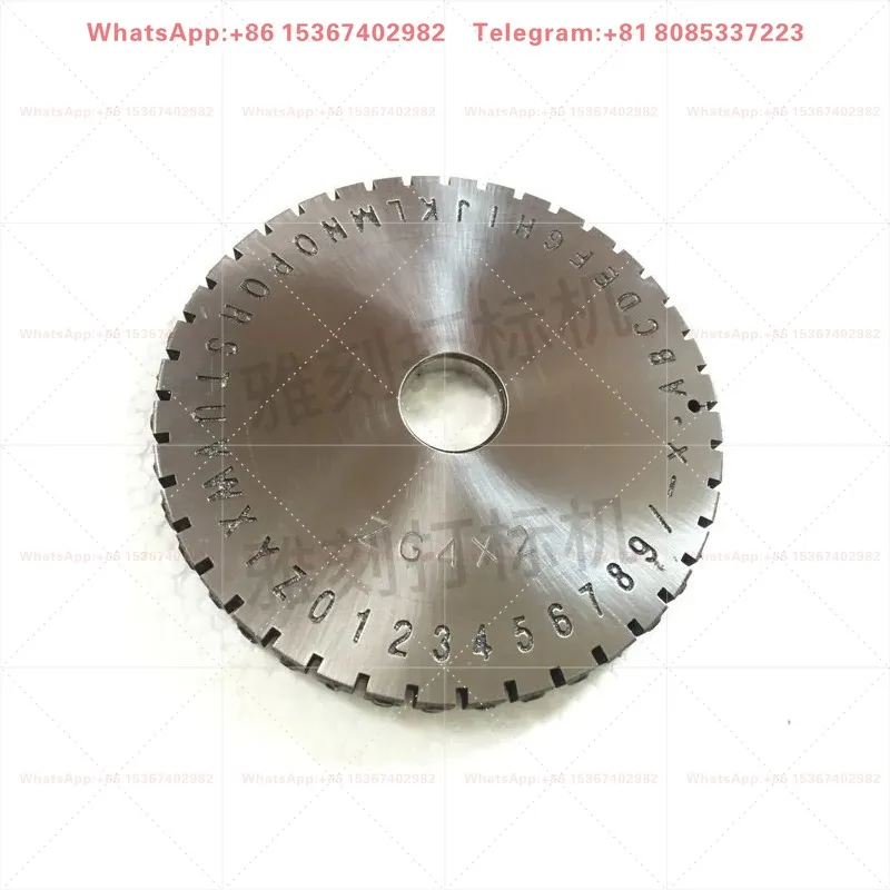 Semi-Automatic Nameplate Marking Machine Character Wheel 2-6mm Metal Coding Character Plate Parts