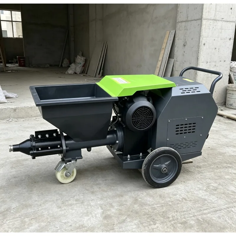 Construction Concrete Mortar Injection Machine Auto Mortar Gypsum Wall Plastering Machine Mortar Spraying Machine with Mixer
