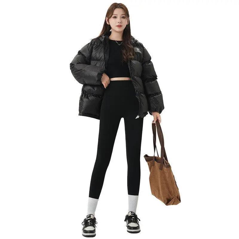 Pantaloni da yoga Bla Arkskin da donna autunno inverno foderati in Fce capispalla slim fit collant in cotone di seta pantaloni a nove punte